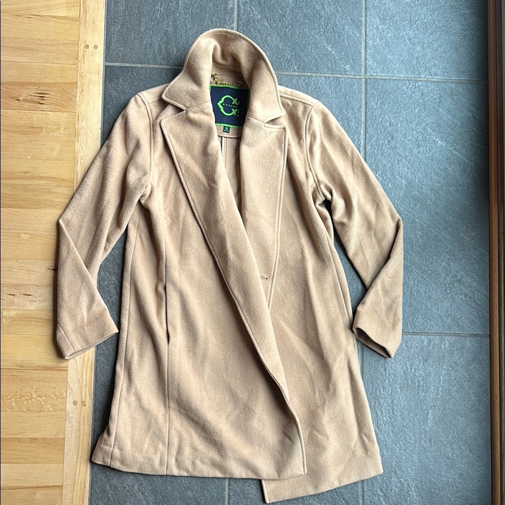 C. Wonder Tan Trench Coat Classic Minimalist Design